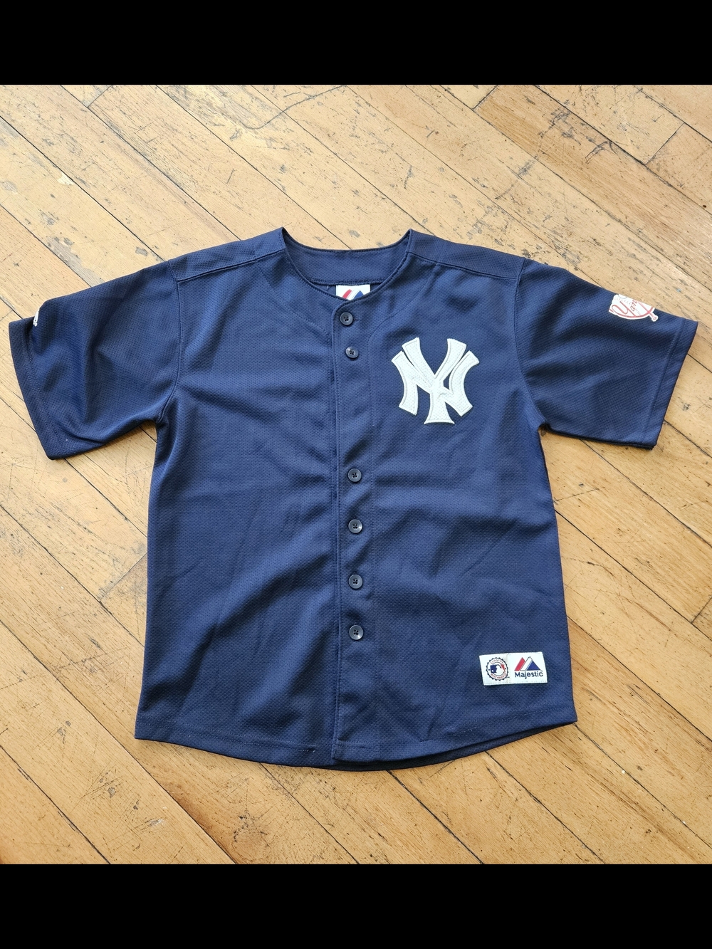 Majestic New York Yankees Navy Kids Baseball Jersey